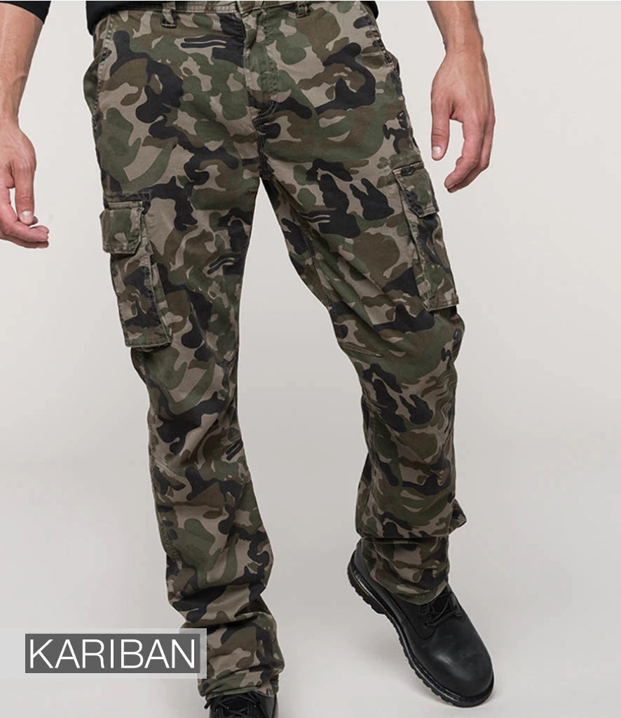 Camouflage work trousers