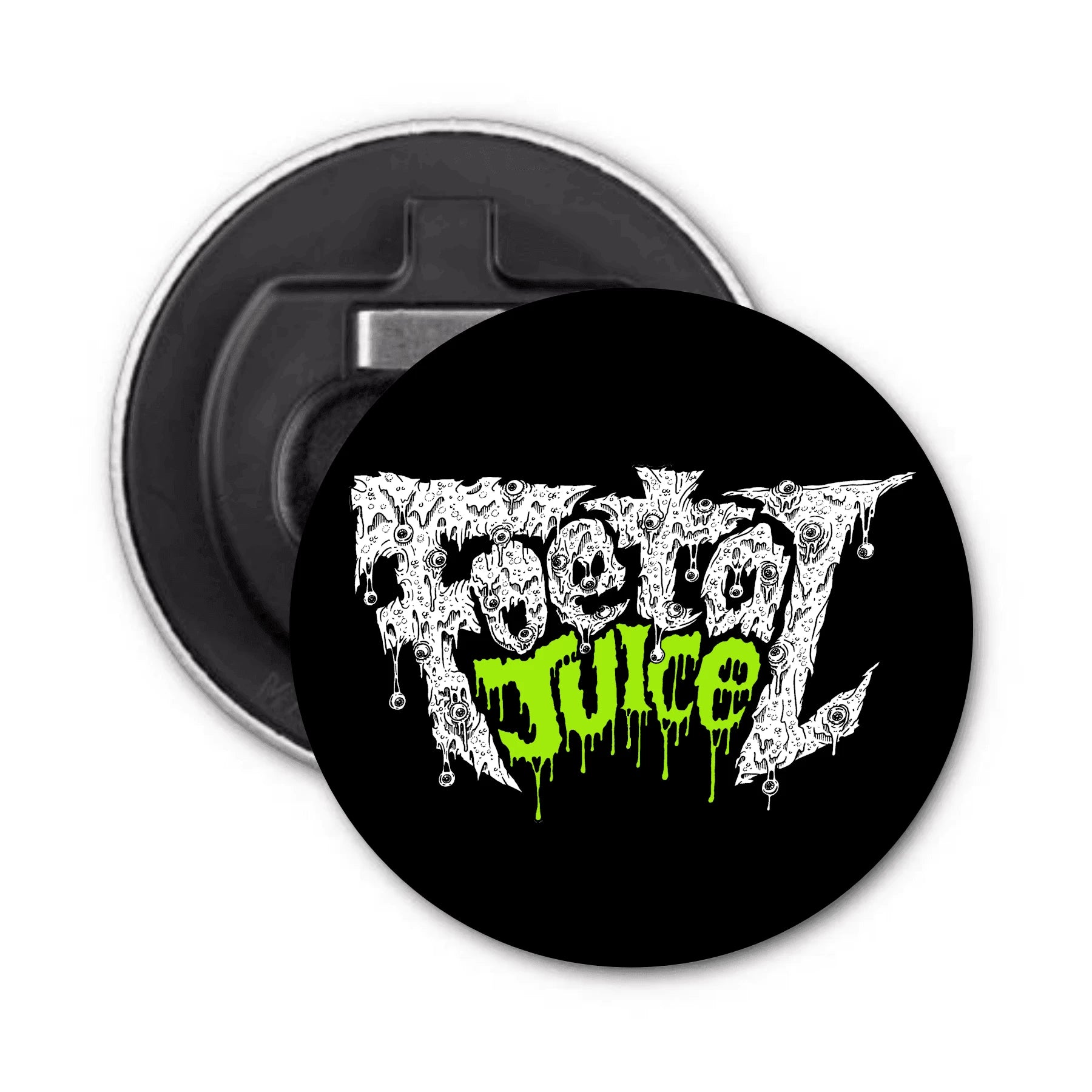 Open your bottles with these official Foetal Juice magnetic bottle openers