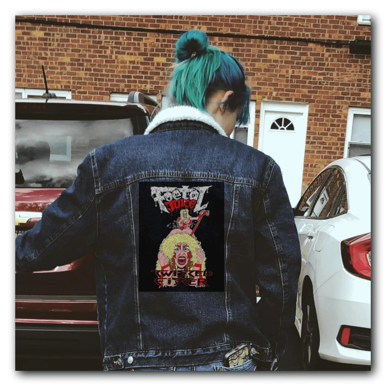 Battle Jacket Rock Patches For Jackets Foetal Juice Back Patches