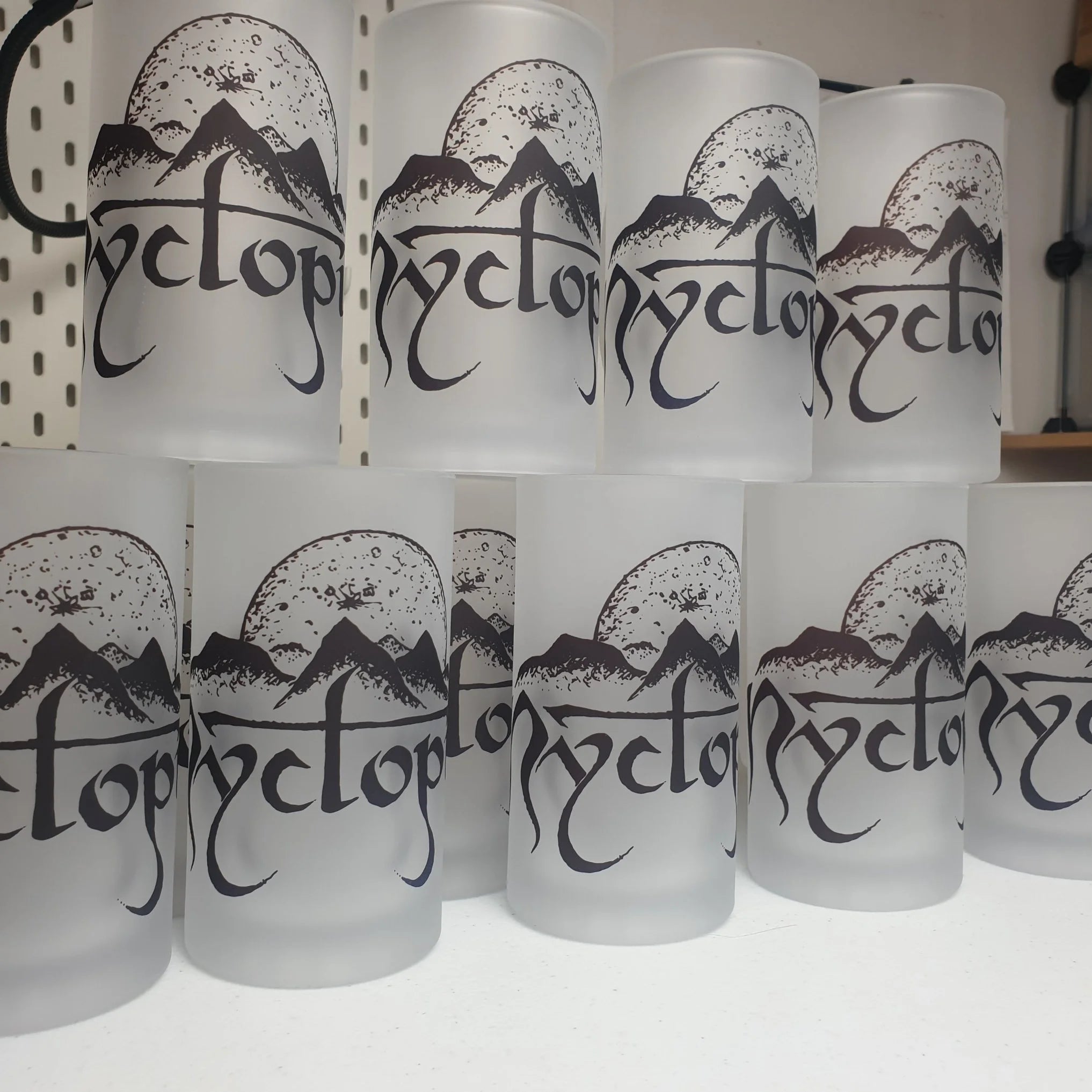 Custom frosted beer stein