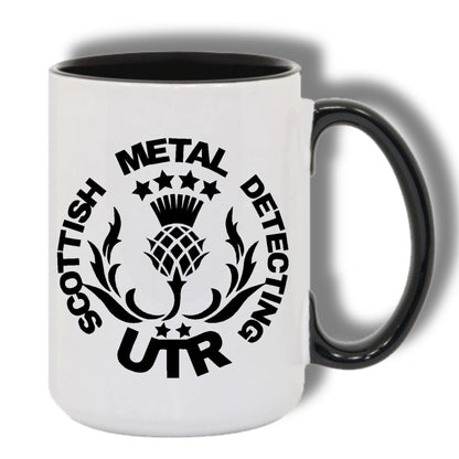 Black and White Scottish Metal Detecting UTR Mugs