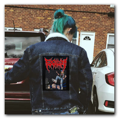 Sew your custom back patches on to your battle jackets.