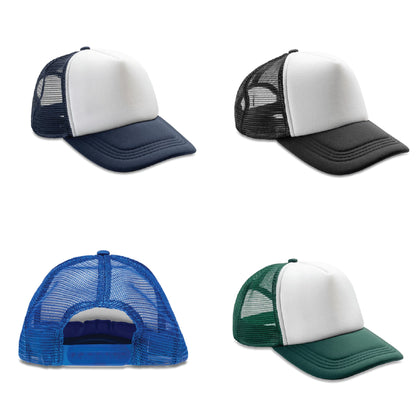 Various coloured trucker caps.