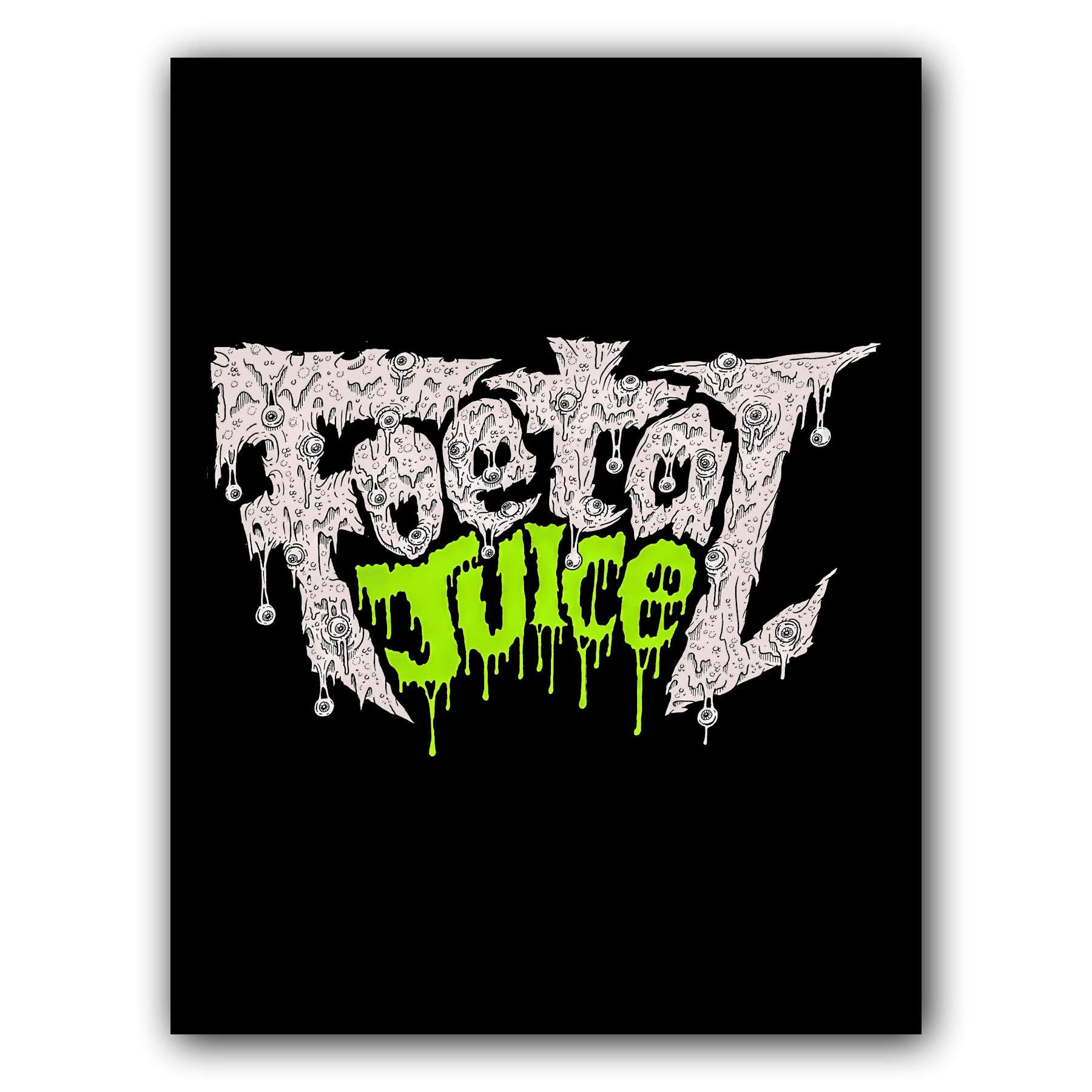 Foetal Juice Logo Design Battle Jacket Back Patch