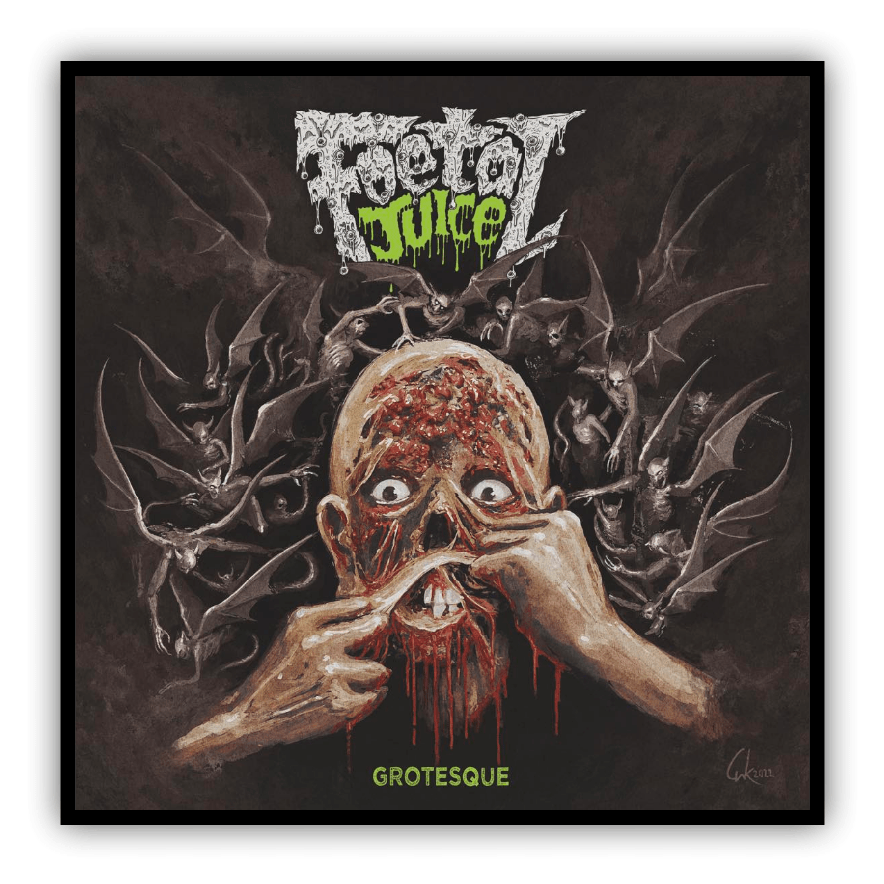 Foetal Juice Grotesque Square Patch