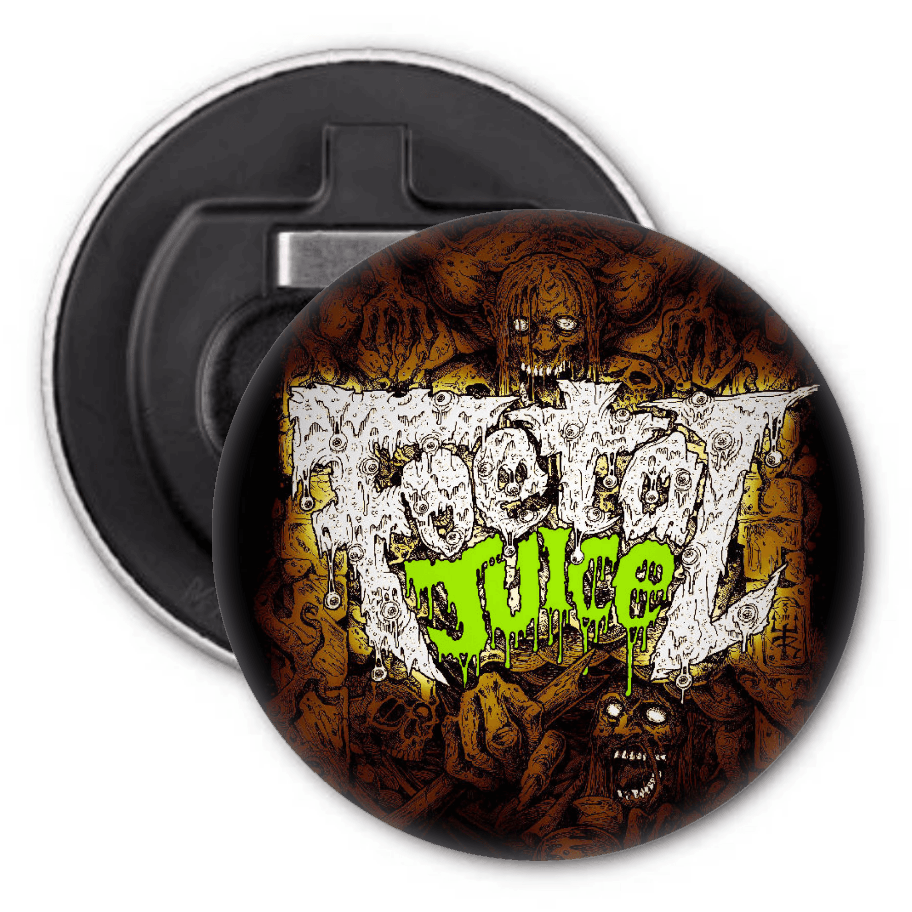 Foetal Juice Magnetic Bottle Openers made by out of the box merch