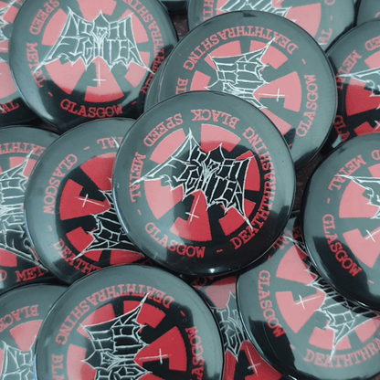 Band badges red and black logo