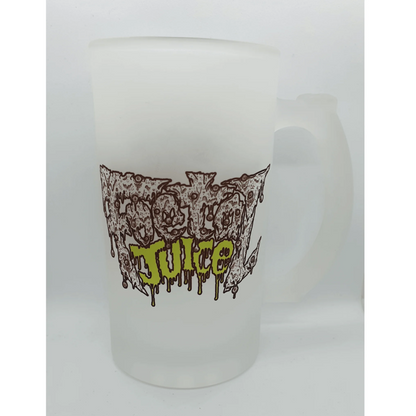 Pour your beers into these 16oz frosted Foetal Juice logo beer steins.