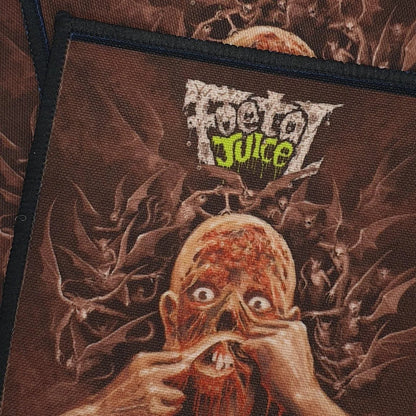 Sew these Foetal Juice Grotesque square patches onto your battle jackets.