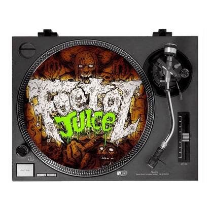 The iconic more hate, more hell by Roberto Toderico vinyl slipmats are decorated in a golden brown finish, are perfect for playing your vinyls on.