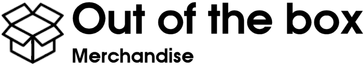 Out of he box merch white logo