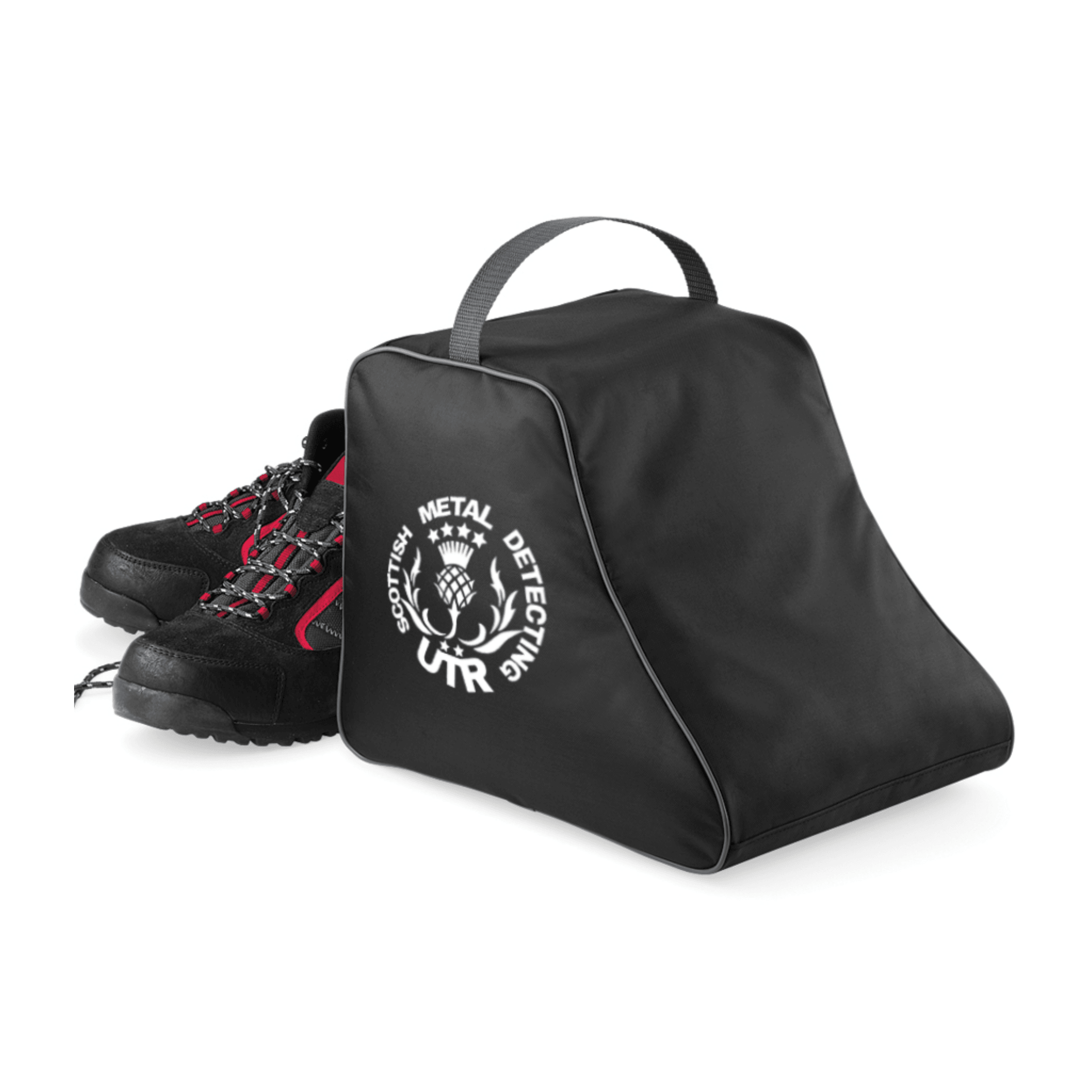 Scottish Metal Detecting UTR Hiking Boot Bag In Black