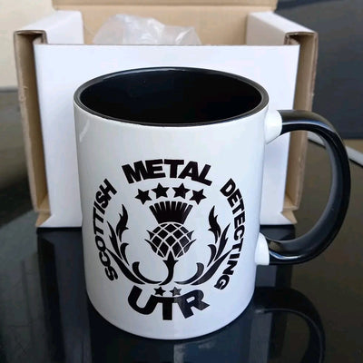 Close up of Scottish Metal Detecting mug.