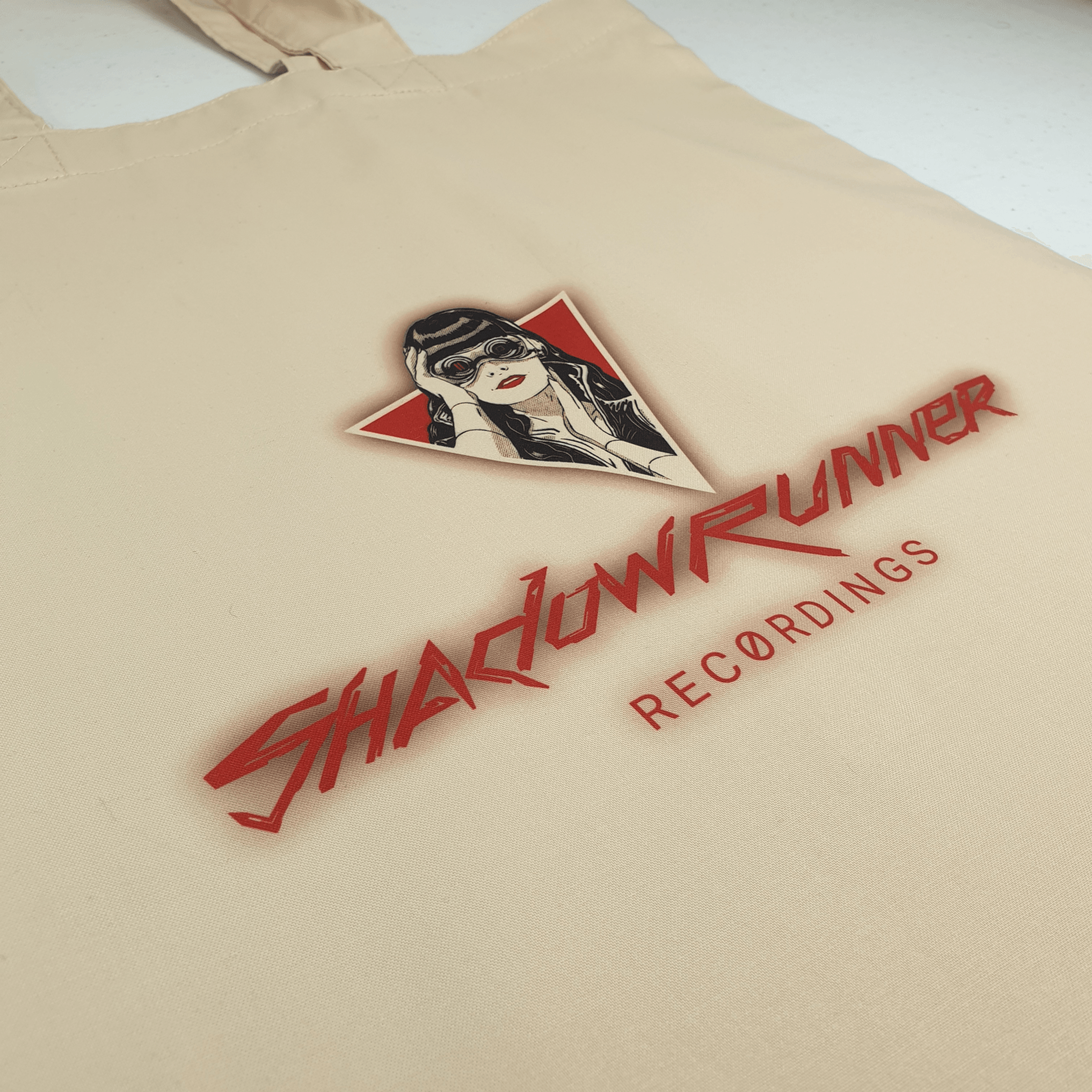 Shadowrunner Recordings logo Natural Vienna Tote Bag