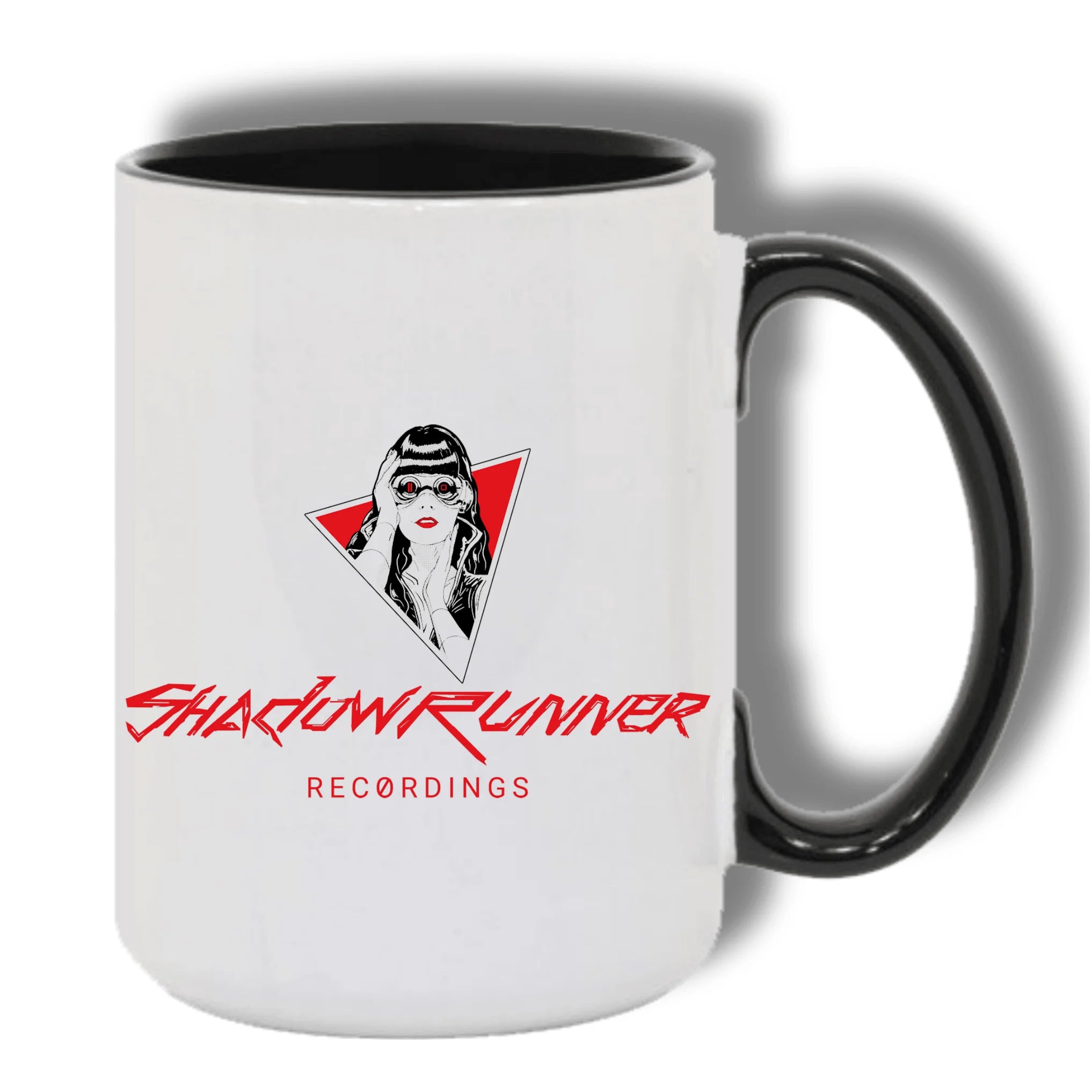 Shadowrunner Recordings logo mug.